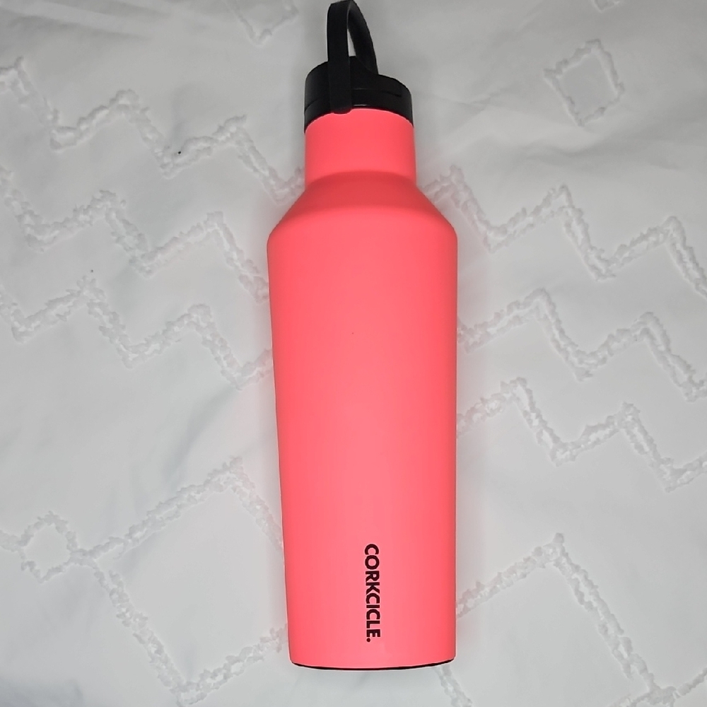 Corkcicle Neon Coral 32 oz Sport Canteen
